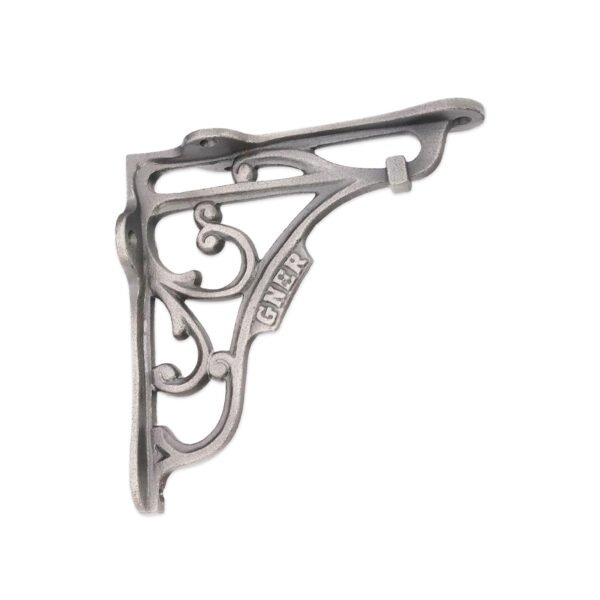 Spira Brass GNER Shelf Bracket Pewter 125x125mm (Sold in Pairs)