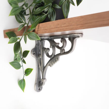 Spira Brass GNER Shelf Bracket Pewter 125x125mm (Sold in Pairs) - Image 3