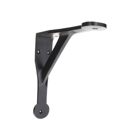 Spira Brass Penny Gallow Shelf Bracket Black (Sold in Pairs)