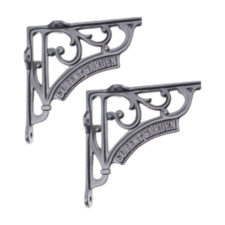 Spira Brass Covent Garden Shelf Bracket Black (Sold in Pairs) - Image 2