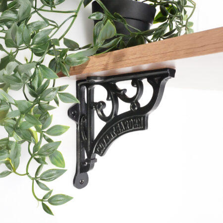 Spira Brass Covent Garden Shelf Bracket Black (Sold in Pairs) - Image 3