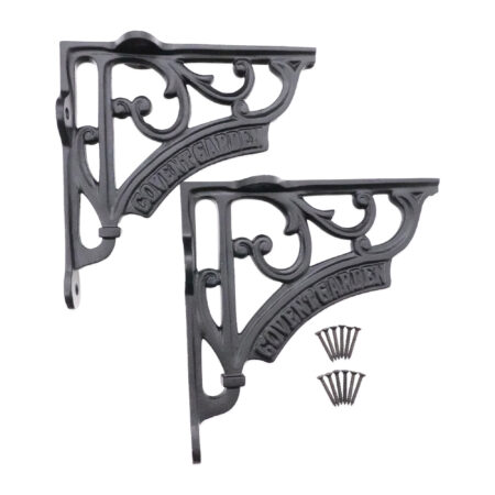 Spira Brass Covent Garden Shelf Bracket Black (Sold in Pairs) - Image 4