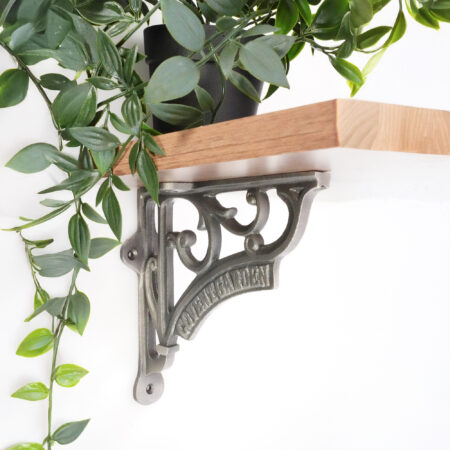 Spira Brass Covent Garden Shelf Bracket Pewter (Sold in Pairs) - Image 3