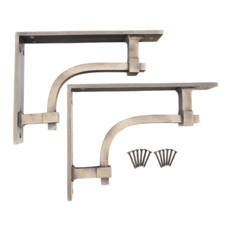 Spira Brass Industrial Shelf Bracket Matt Antique (Sold in Pairs) - Image 4