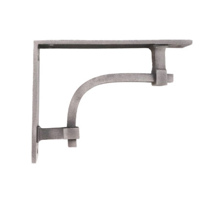 Spira Brass Industrial Shelf Bracket Pewter (Sold in Pairs)