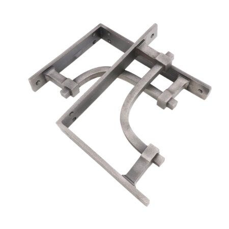 Spira Brass Industrial Shelf Bracket Pewter (Sold in Pairs) - Image 3