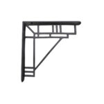 Art Deco Bracket Black (Sold in Pairs)
