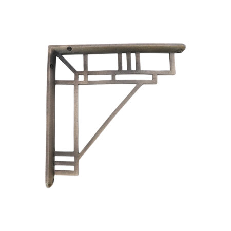 Spira Brass Art Deco Shelf Bracket Matt Antique (Sold in Pairs)