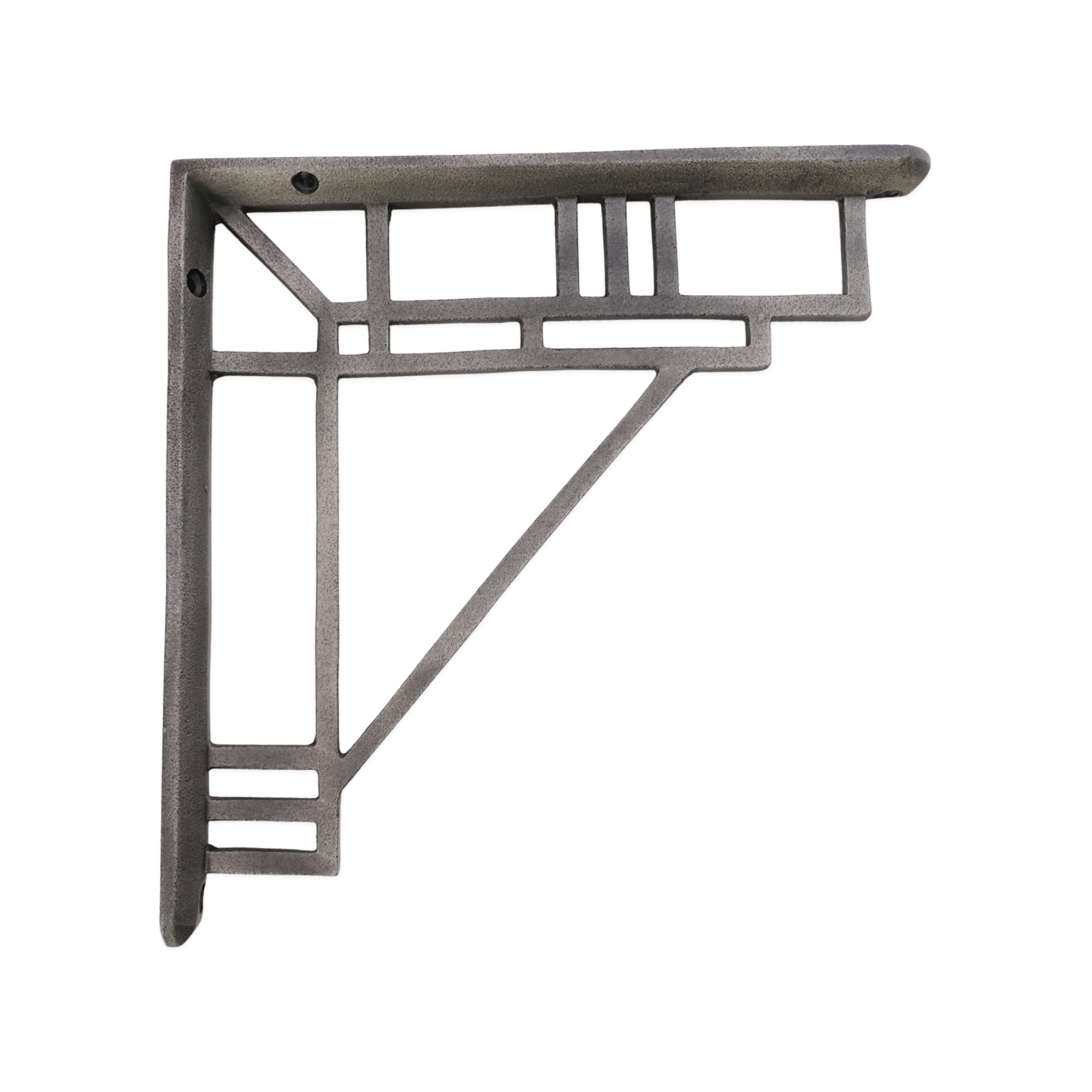 BR710PEW_1-1.jpg Art Deco Shelf Bracket Pewter (Sold in Pairs) - Image 1