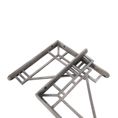 Art Deco Shelf Bracket Pewter (Sold in Pairs) - Image 2