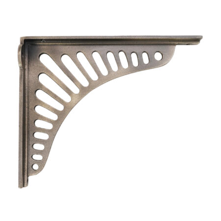 Spira Brass Sunrise Shelf Bracket Matt Antique (Sold in Pairs)