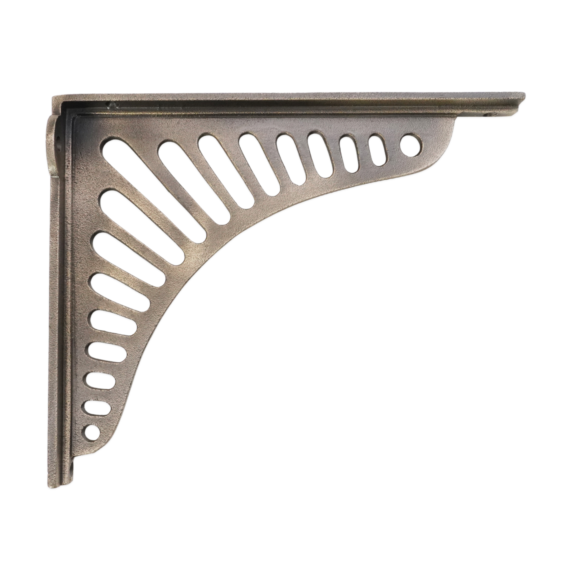 BR711MANT_1-1.jpg Spira Brass Sunrise Shelf Bracket Matt Antique (Sold in Pairs) - Image 1