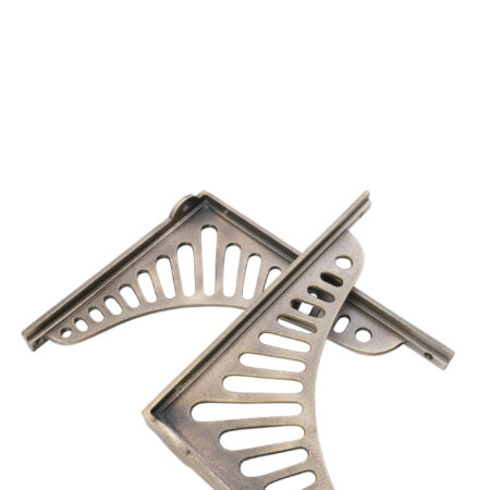 Spira Brass Sunrise Shelf Bracket Matt Antique (Sold in Pairs) - Image 2