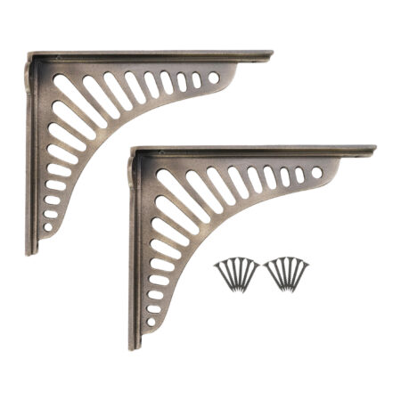 Spira Brass Sunrise Shelf Bracket Matt Antique (Sold in Pairs) - Image 4