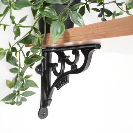 Spira Brass GNER Shelf Bracket Black 150x150mm (Sold in Pairs) - Image 3