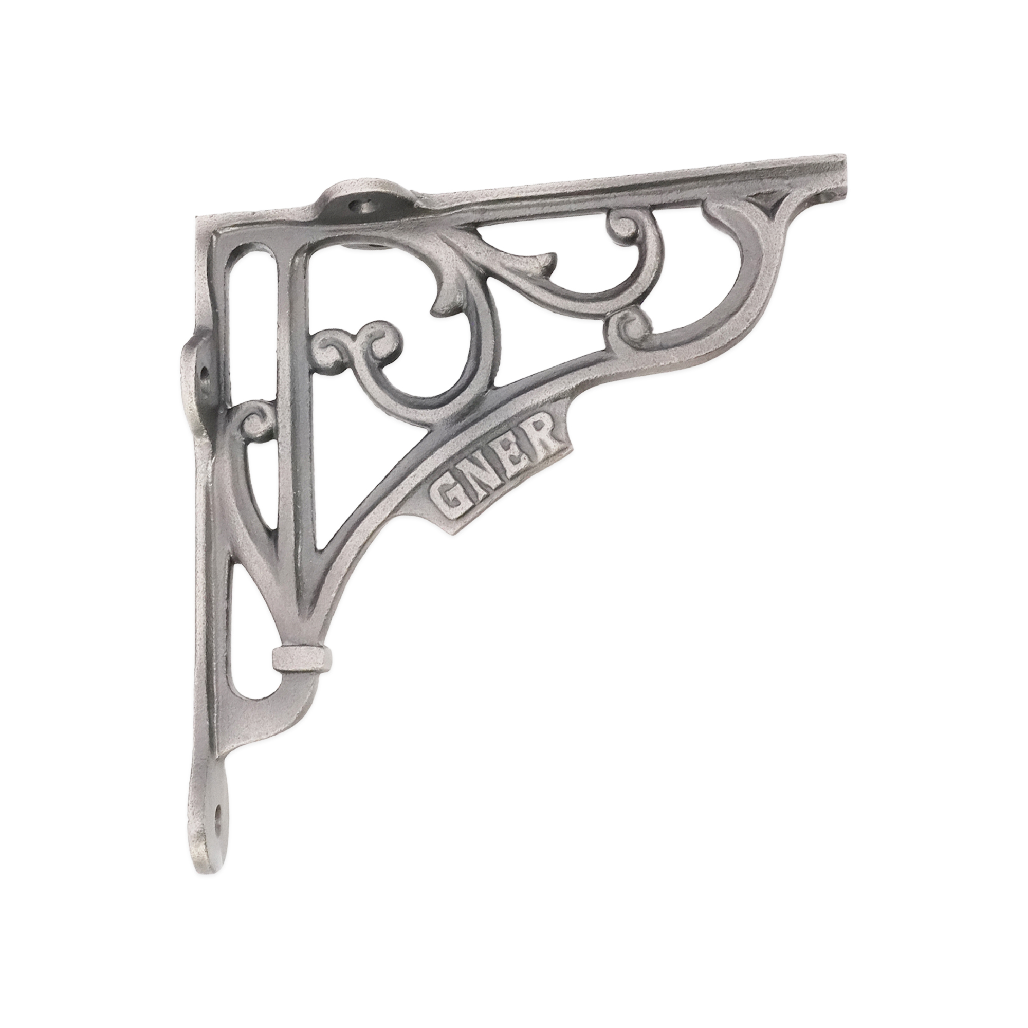 BR713PEW_1.jpg Spira Brass GNER Shelf Bracket Pewter 150x150mm (Sold in Pairs) - Image 1