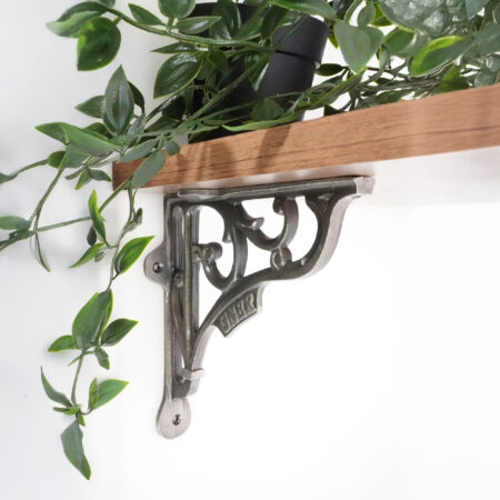 Spira Brass GNER Shelf Bracket Pewter 150x150mm (Sold in Pairs) - Image 3