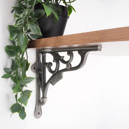 Spira Brass GNER Shelf Bracket Pewter 180x180mm (Sold in Pairs) - Image 3