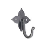 Spira Brass Floret Coat Hook Matt Black