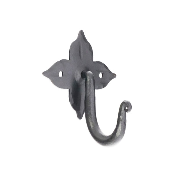 Spira Brass Floret Coat Hook Matt Black