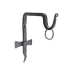 Spira Brass Cosmo Twist Shelf Support Matt Black