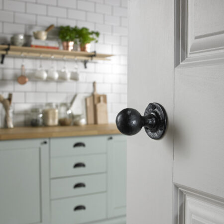 Black Iron Door Knob 3067 - Kirkpatrick - Image 2