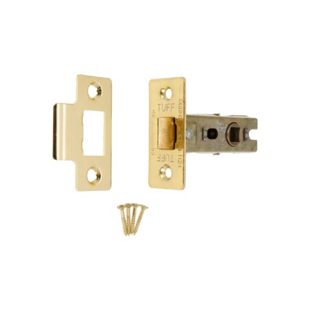 2.5" CE Bolt Through Tubular latch Electro Brass - Image 4