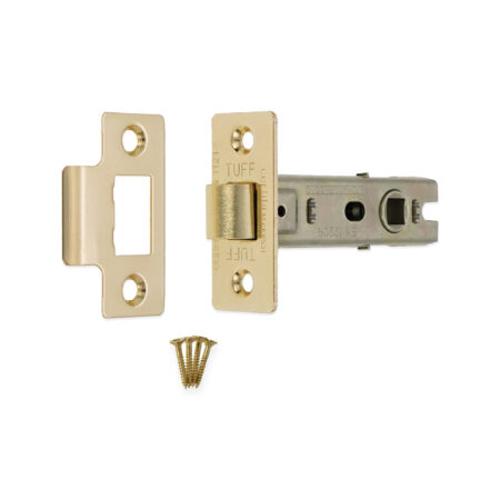 3" CE Bolt Through Tubular latch Electro Brass - Image 4