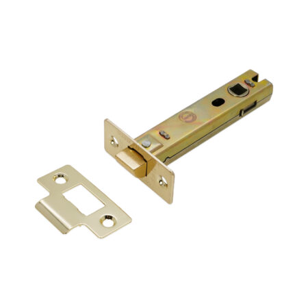 4" CE Bolt Through Tubular latch Electro Brass - Image 2