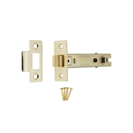 4" CE Bolt Through Tubular latch Electro Brass - Image 4