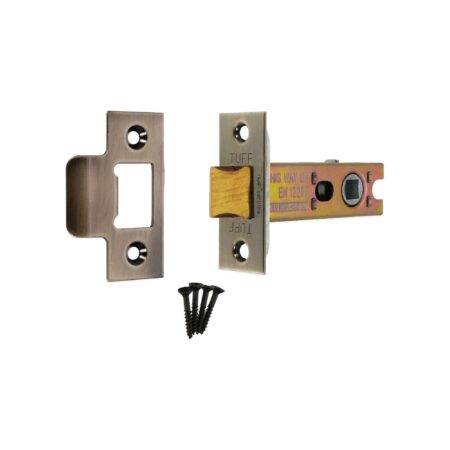 3" H/D Tubular Latch CE - Antique Brass - Image 4