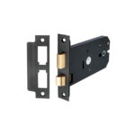 3 Lever Horizontal Sash Lock 6"- Matt Black