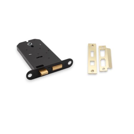 3 Lever Horizontal Sash Lock 6" Electro Brass - Image 3