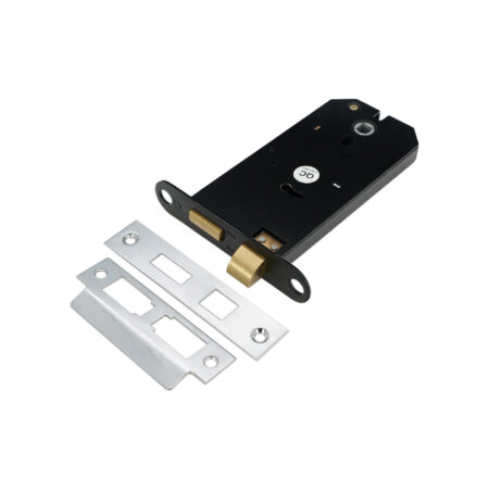 3 Lever Horizontal Sash Lock 6" Polished Chrome - Image 4