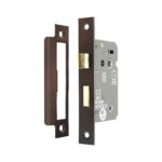 Spira Brass 2.5" CE 3 Lever Bathroom Lock FD60 - Aged Bronze