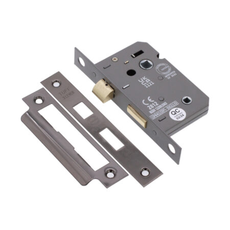 2.5" CE 3 Lever Bathroom Lock FD60 - Black Nickel - Image 2