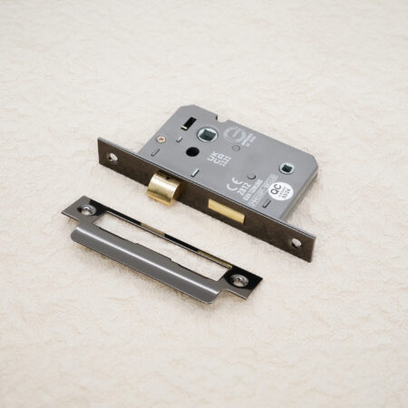 2.5" CE 3 Lever Bathroom Lock FD60 - Black Nickel - Image 3