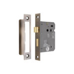 3" CE 3 Lever Bathroom Lock FD60 - Aged Brass