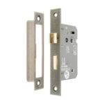 3" CE 3 Lever Bathroom Lock FD60 - Pewter