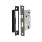 2.5" CE 3 Lever Mortice Sash Lock FD60 - Matt Black