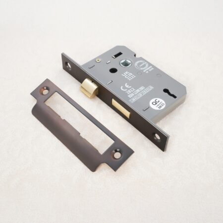 3" CE 3 Lever Mortice Sash Lock FD60 - Aged Bronze - Image 3