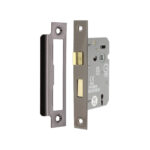 3" CE 3 Lever Mortice Sash Lock FD60 - Black Nickel
