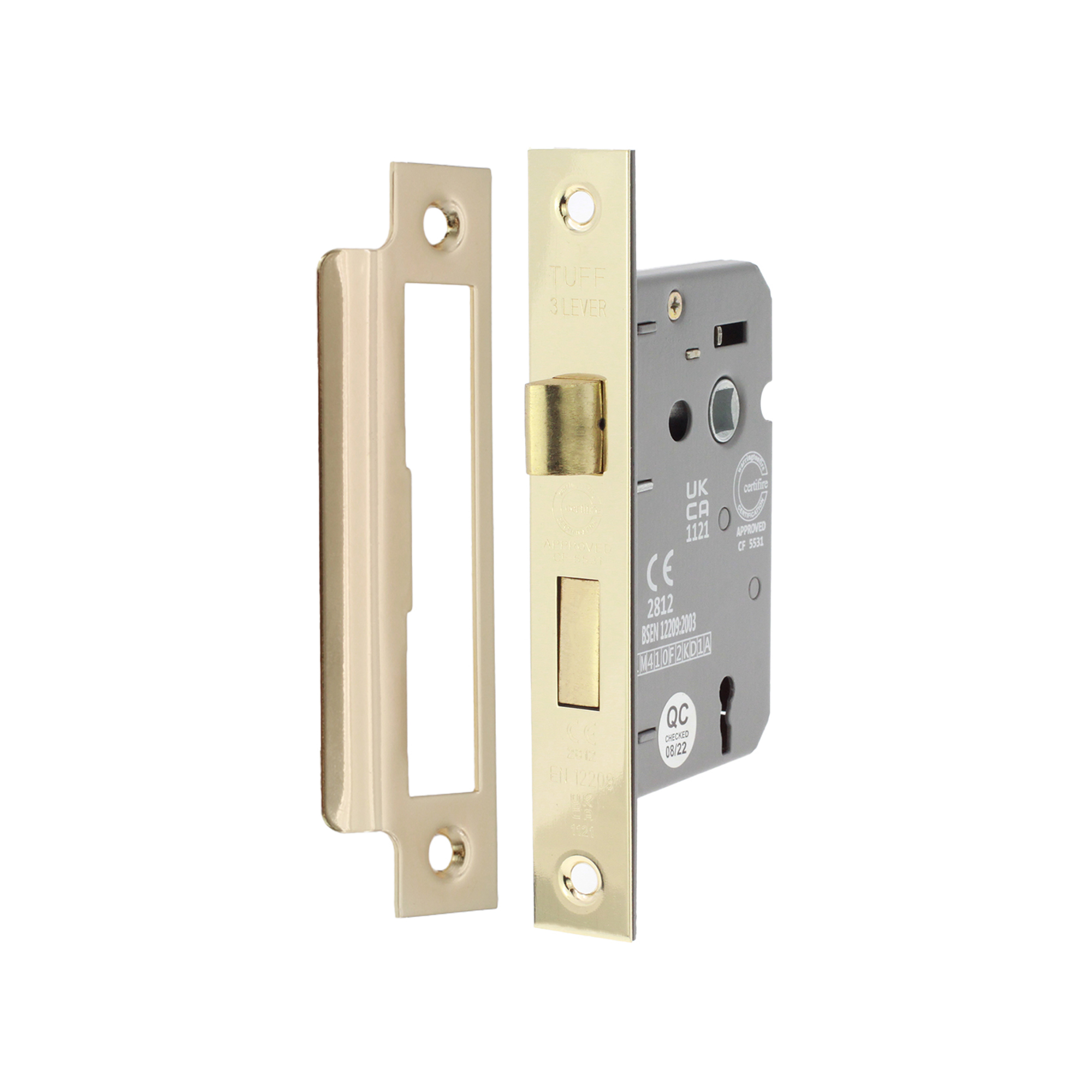LAL1451EB_1.jpg Spira Brass 3" CE 3 Lever Mortice Sash Lock FD60 - Electro Brass - English Bronze - Image 1