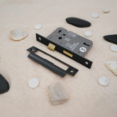 3" CE 3 Lever Mortice Sash Lock FD60 - Gunmetal Grey - Image 3