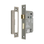 3" CE 3 Lever Mortice Sash Lock FD60 - Pewter