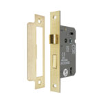 3" CE 3 Lever Mortice Sash Lock FD60 - Satin Brass