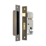 2.5" CE Euro Profile Mortice Sash Lock - Aged Bronze