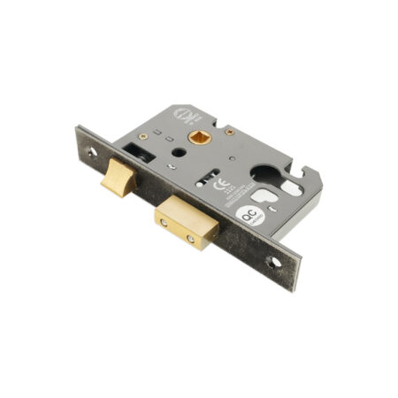 2.5" CE Euro Profile Mortice Sash Lock - Pewter - Image 4