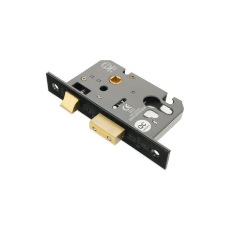 3" CE Euro Profile Mortice Sash Lock - Matt Black - Image 4