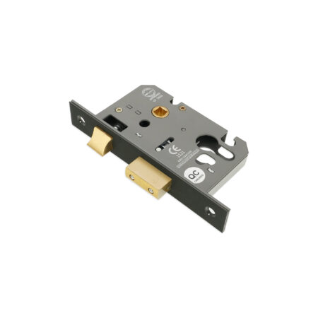 3" CE Euro Profile Mortice Sash Lock - Gunmetal Grey - Image 3